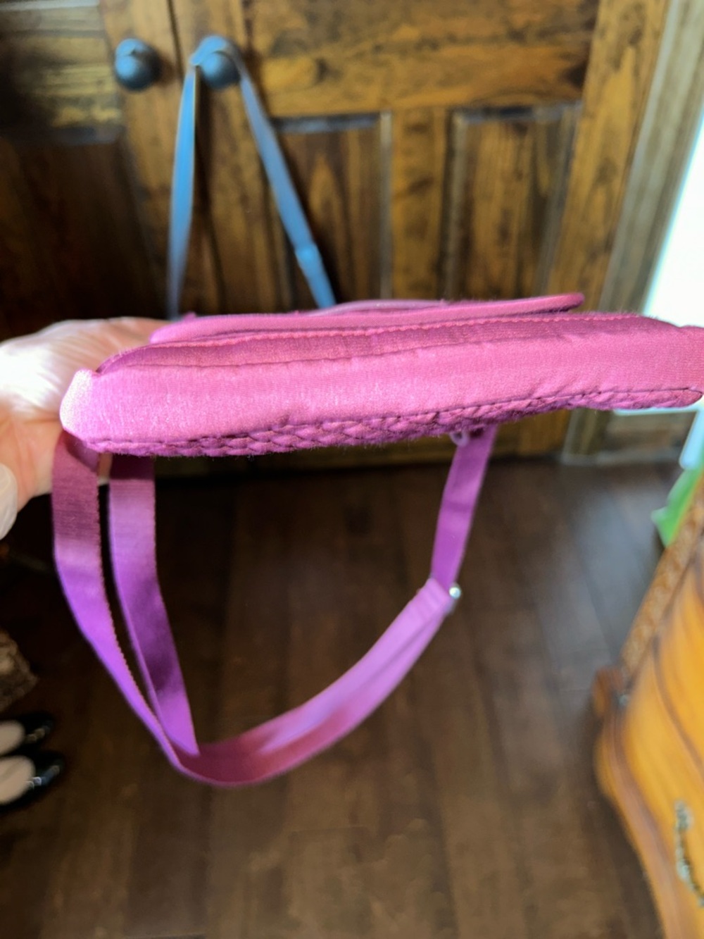 Vera Bradley Quilted Crossbody in Berry Pink - Picture 9 of 11